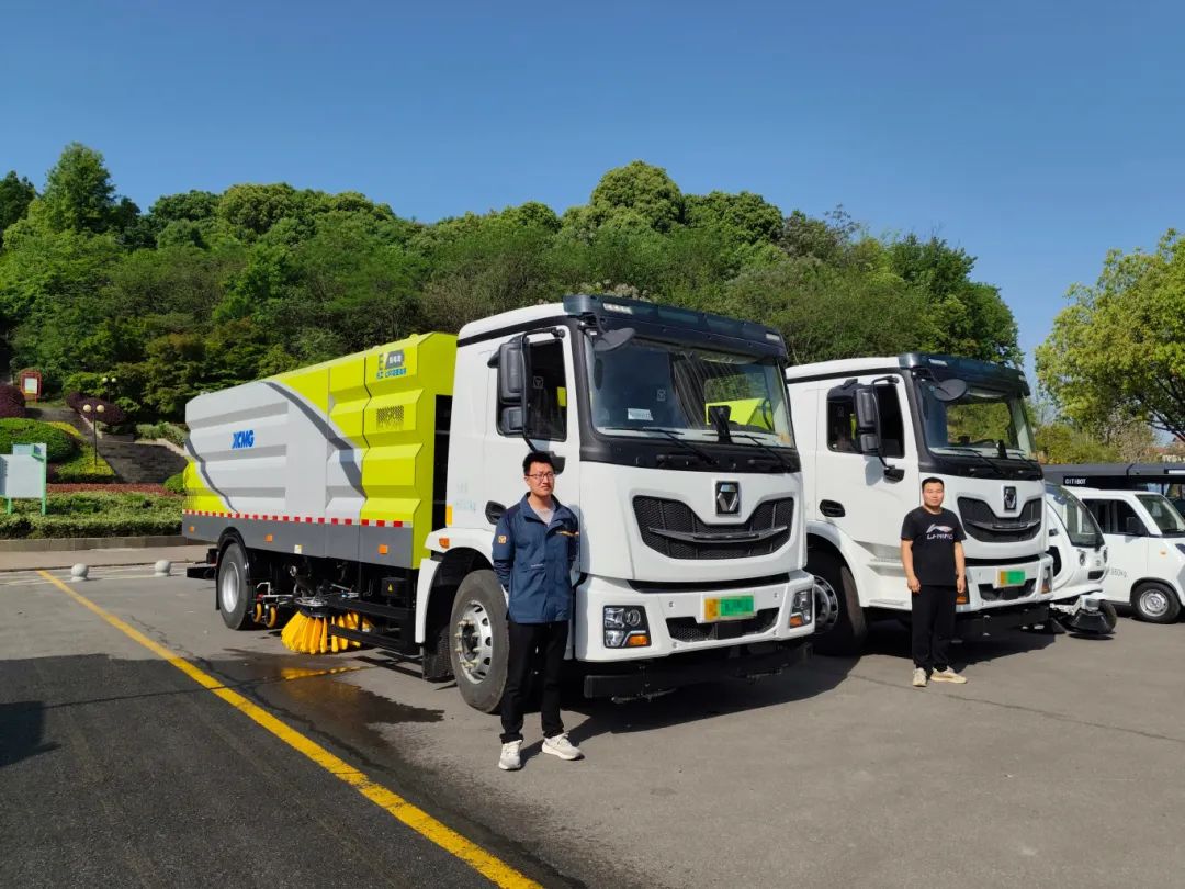 “綠”見安徽！徐工新能源產(chǎn)品亮相銅陵市道路清掃保潔現(xiàn)場會