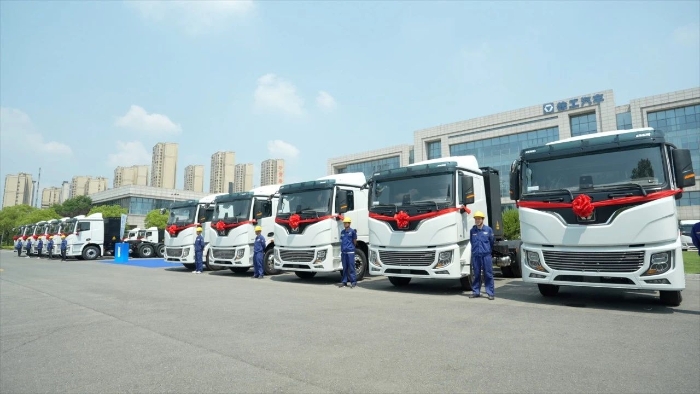 目的地：大西北！100臺徐工新能源重卡滿電啟程